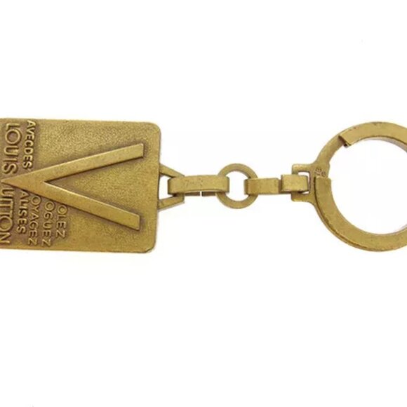 Louis Vuitton key ring Key holder Gold Woman unisex Authentic Used - Picture 4 of 6